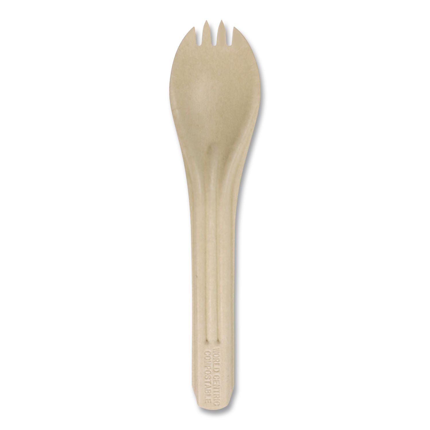 Notree Cutlery, Light Mediumweight, Spork, Paper, Natural, 1, 000/Carton