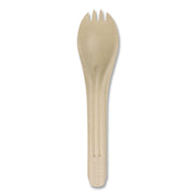 Notree Cutlery, Light Mediumweight, Spork, Paper, Natural, 1, 000/Carton