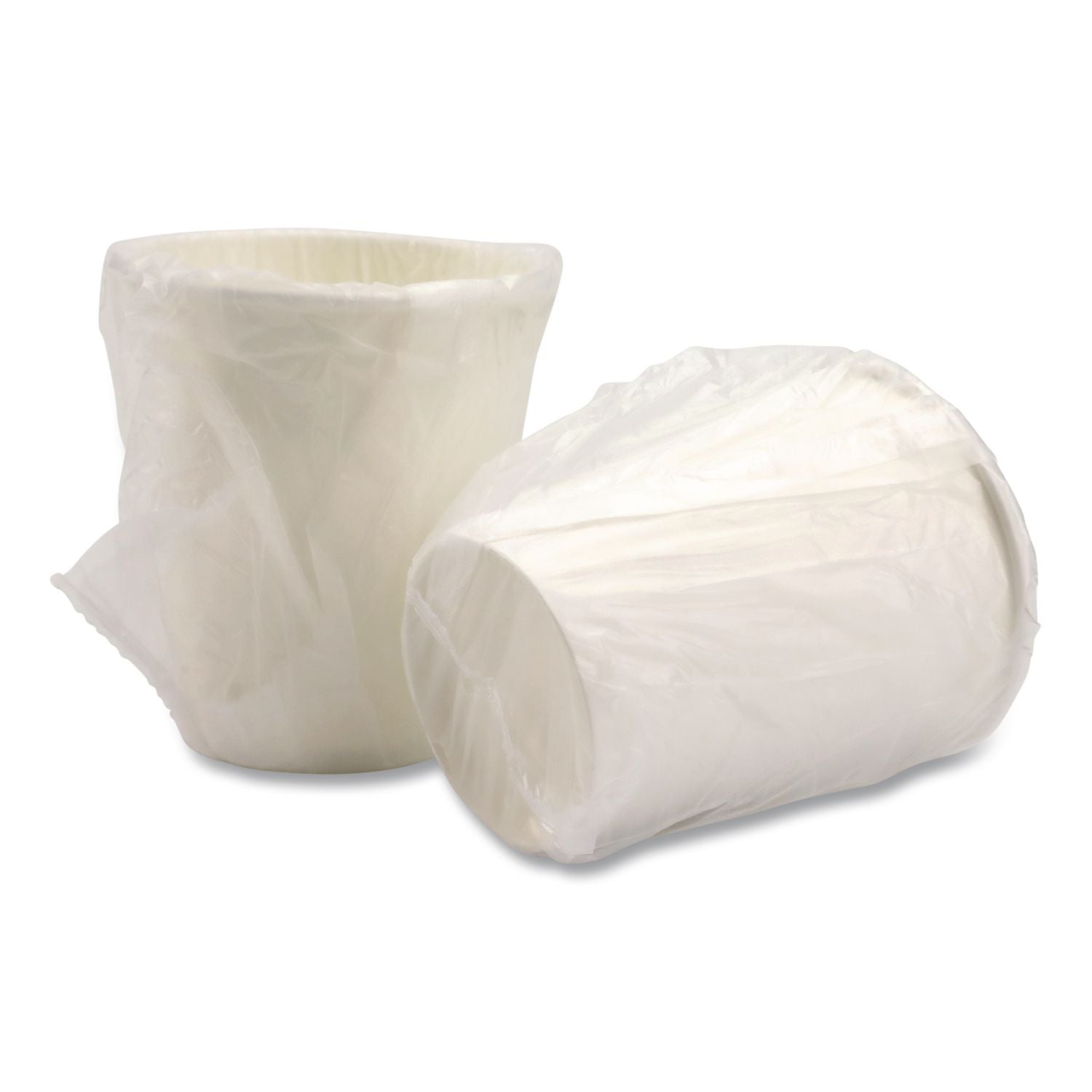 Individually Wrapped Paper Hot Cups, 8 Oz, White, 300/Pack