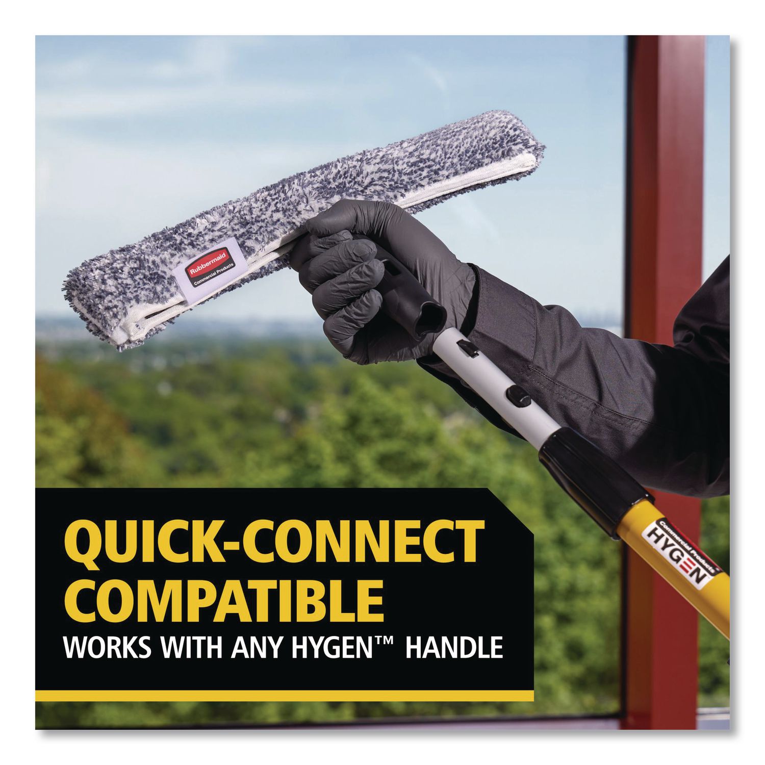 Microfiber Glass Washer, 14" Wide Blade