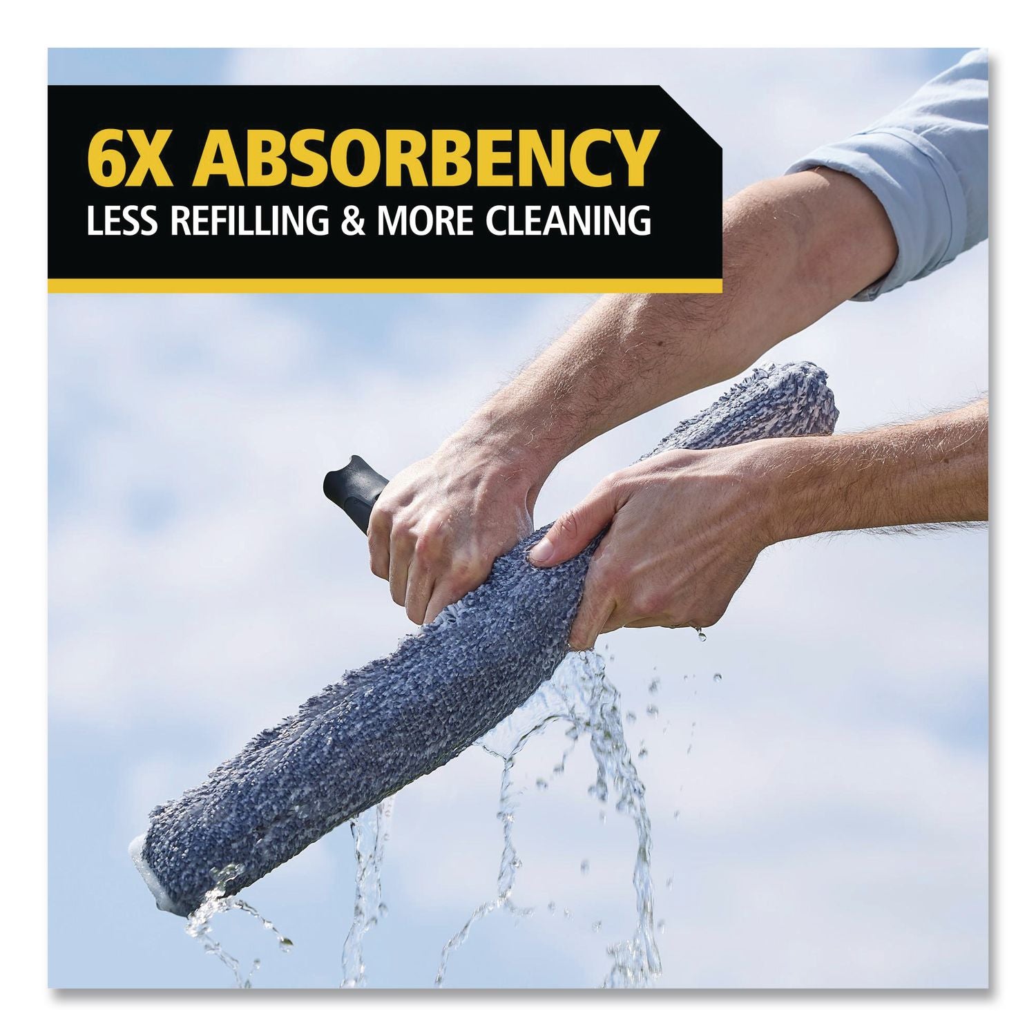 Microfiber Glass Washer Sleeve, 10" Wide Blade
