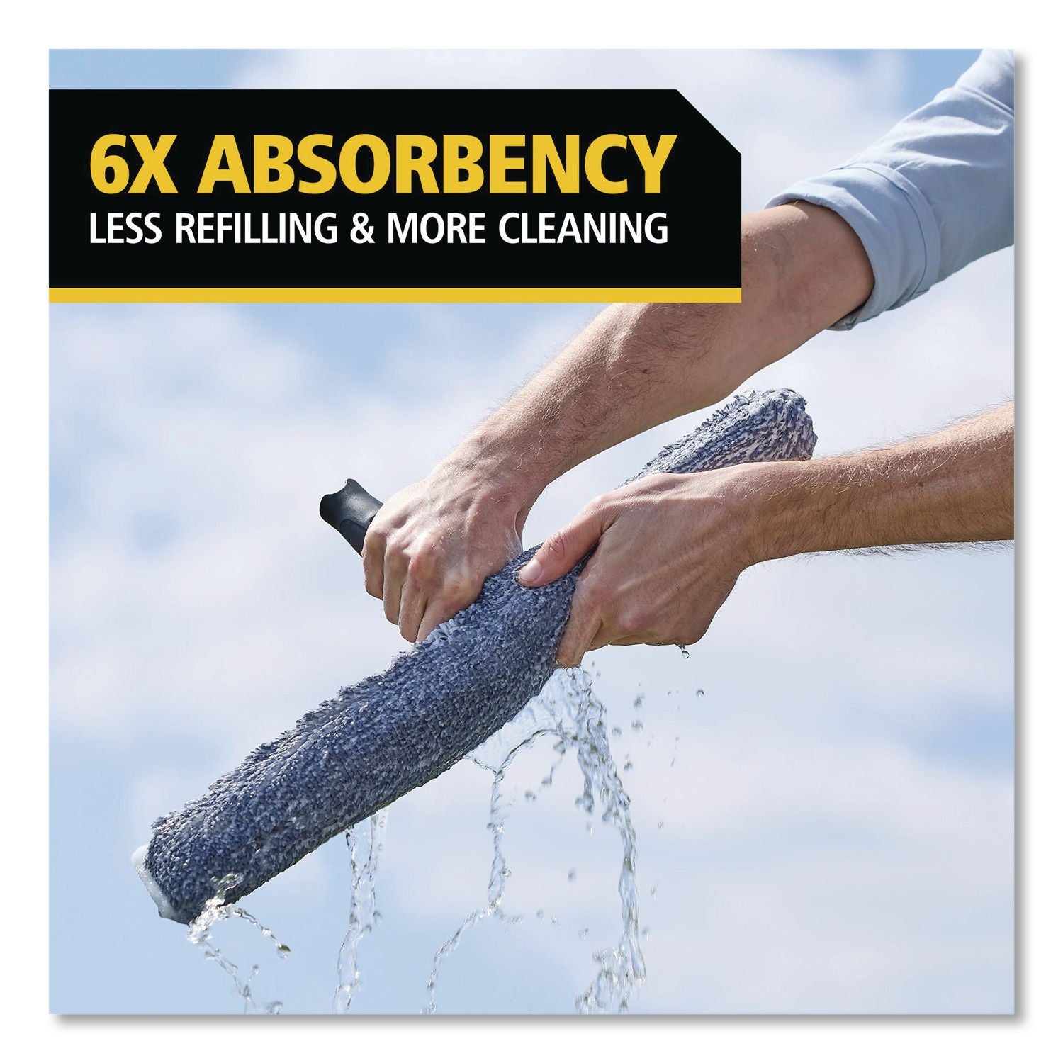 Microfiber Glass Washer Sleeve, 14" Wide Blade