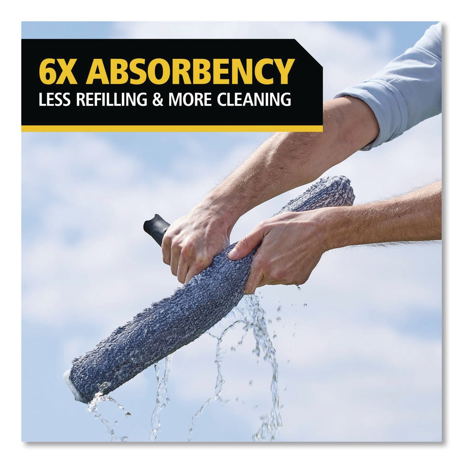 Microfiber Glass Washer Sleeve, 18" Wide Blade