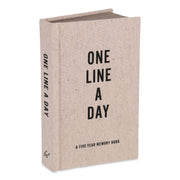 Guided Journal: One Line A Day, A Five-Year Memory Book, Tan Cover, (372) 6.12 X 3.75 Sheets