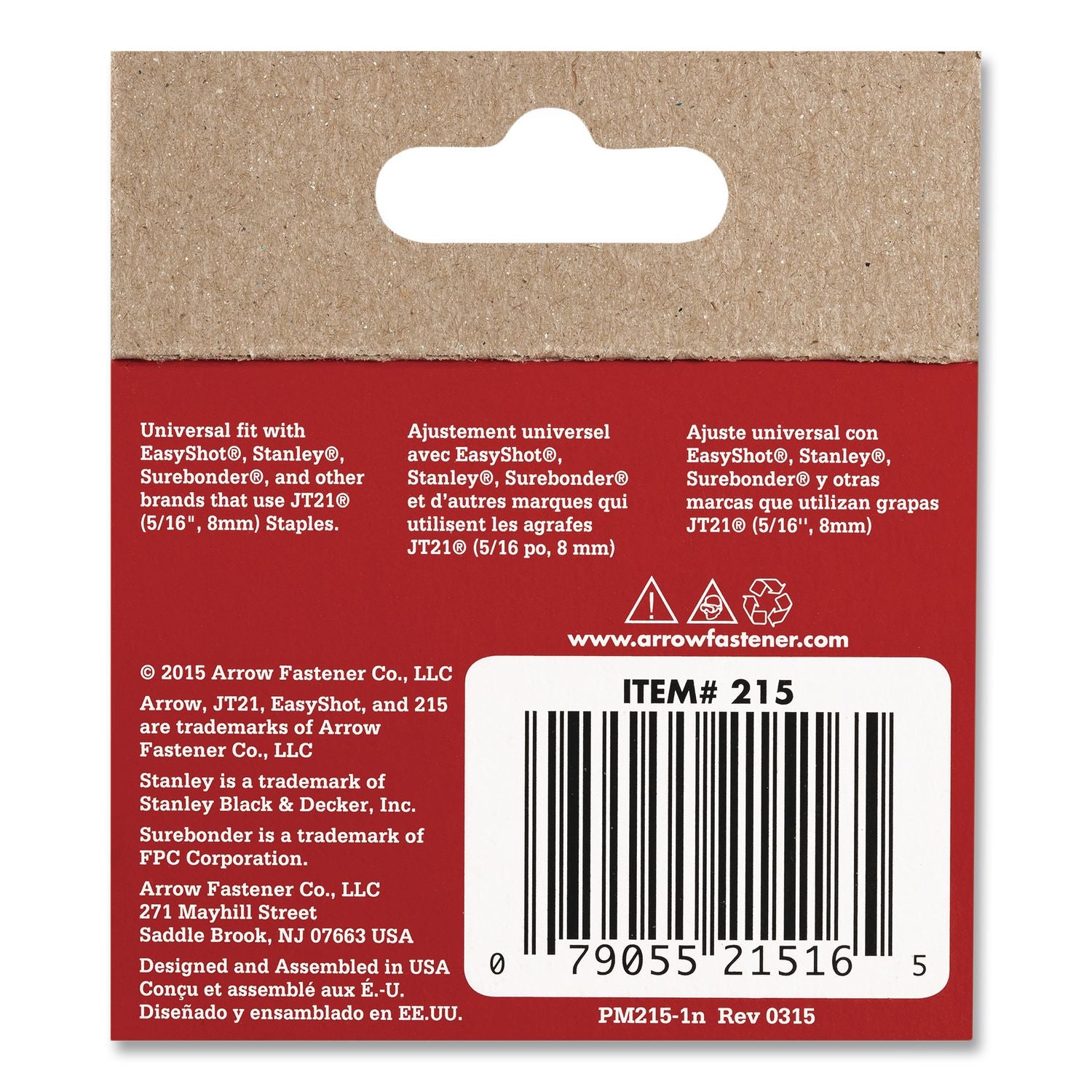 JT21 Standard Staples, 0.31" Leg, 0.44" Crown, Silver, 1, 000/Box