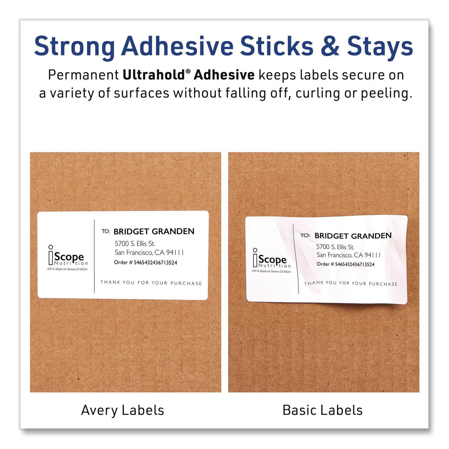 Waterproof Film Address Labels With Sure Feed Technology, Laser Printers, 5.5 X 8.5, White, 2 Labels/Sheet, 10 Sheets/Pack