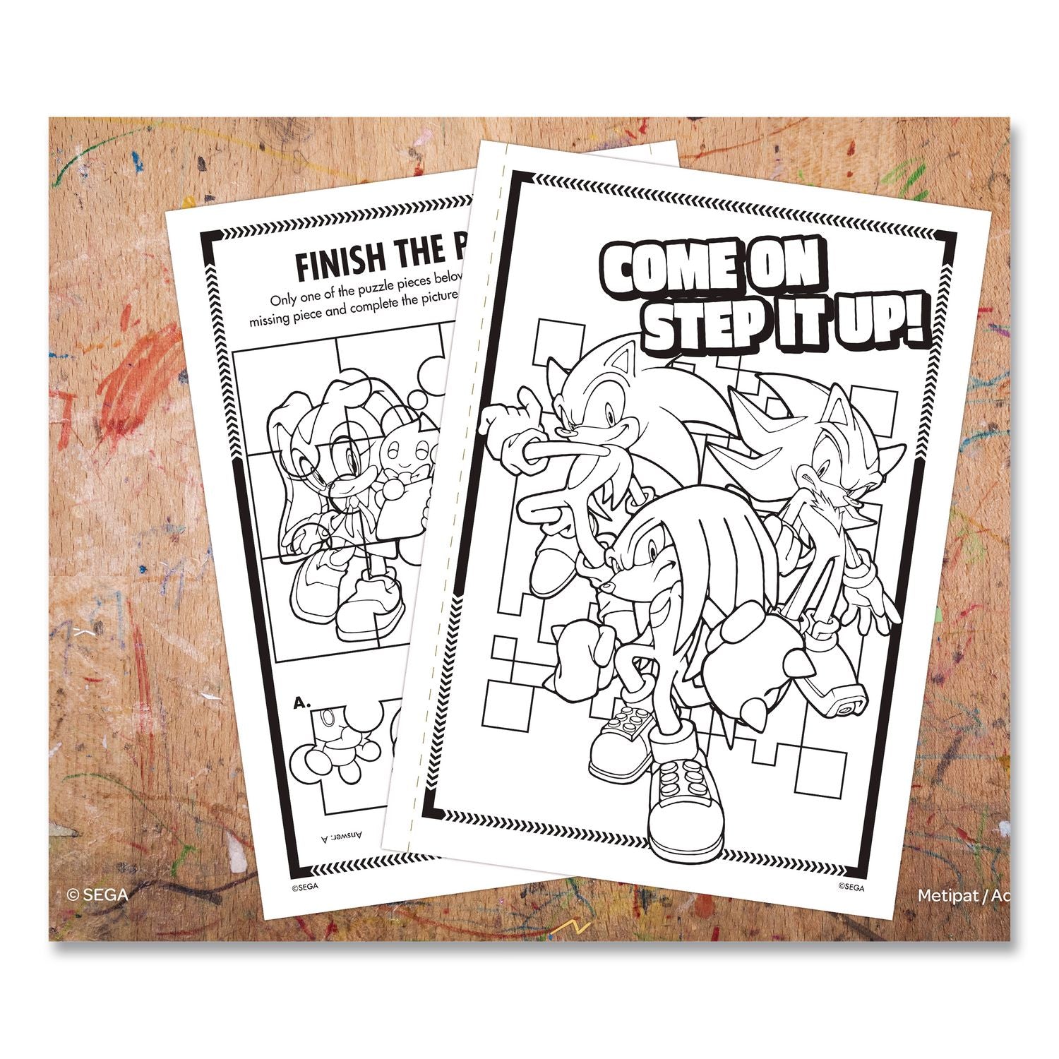 Sonic Jumbo Coloring And Activity Book, Ages 3 And Up, 64 Pages