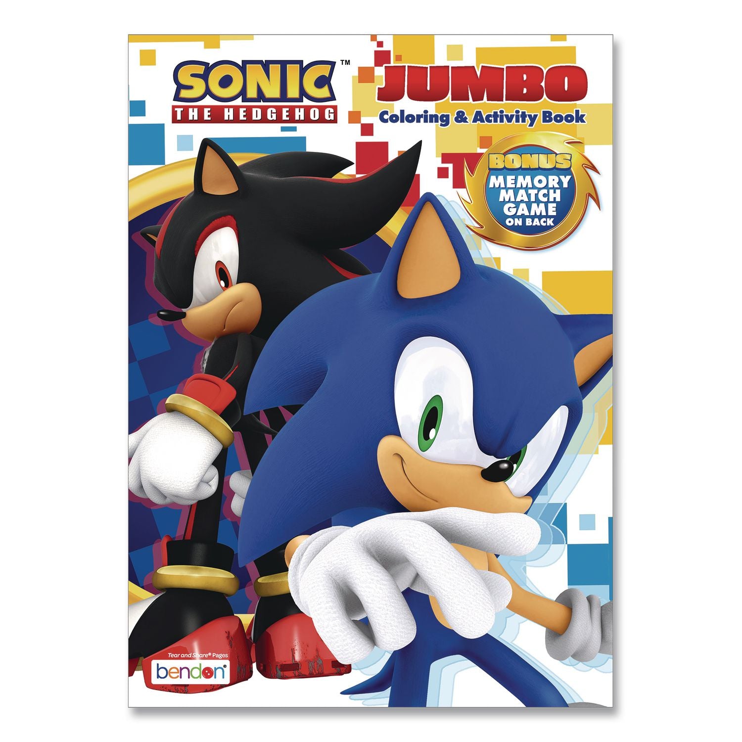 Sonic Jumbo Coloring And Activity Book, Ages 3 And Up, 64 Pages