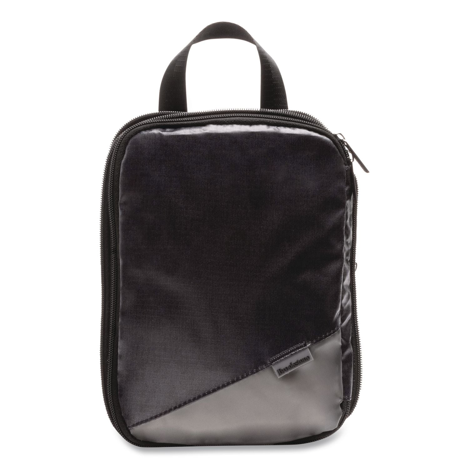 Two-Piece Compression Luggage Cubes, 10 X 7 X 1.25/14 X 10 X 1.25, Black