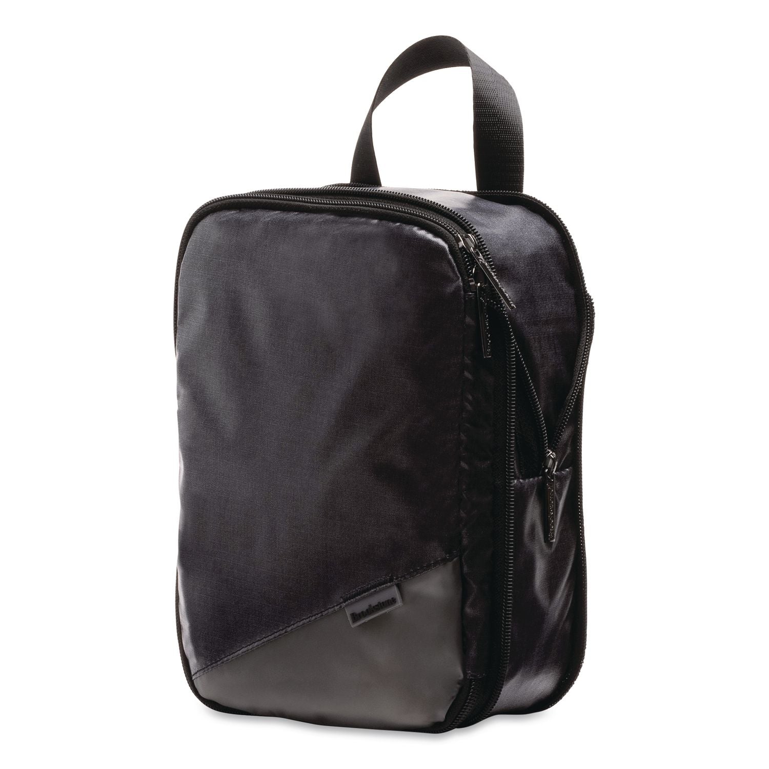 Two-Piece Compression Luggage Cubes, 10 X 7 X 1.25/14 X 10 X 1.25, Black