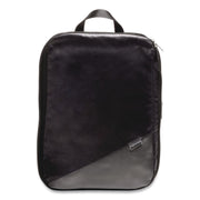 Two-Piece Compression Luggage Cubes, 10 X 7 X 1.25/14 X 10 X 1.25, Black