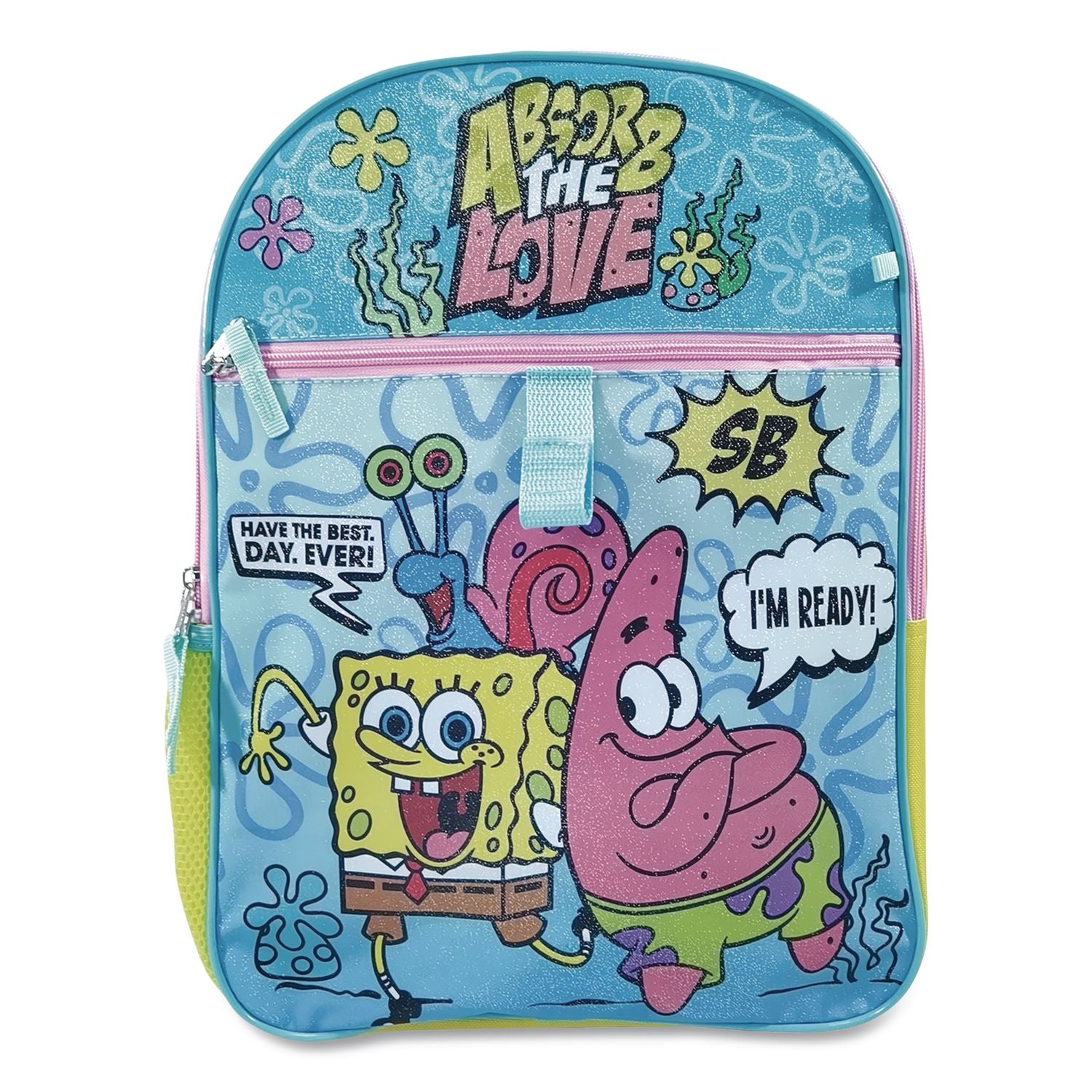 Spongebob 5-Piece Backpack Set, 12 X 5 X 16, Multicolor