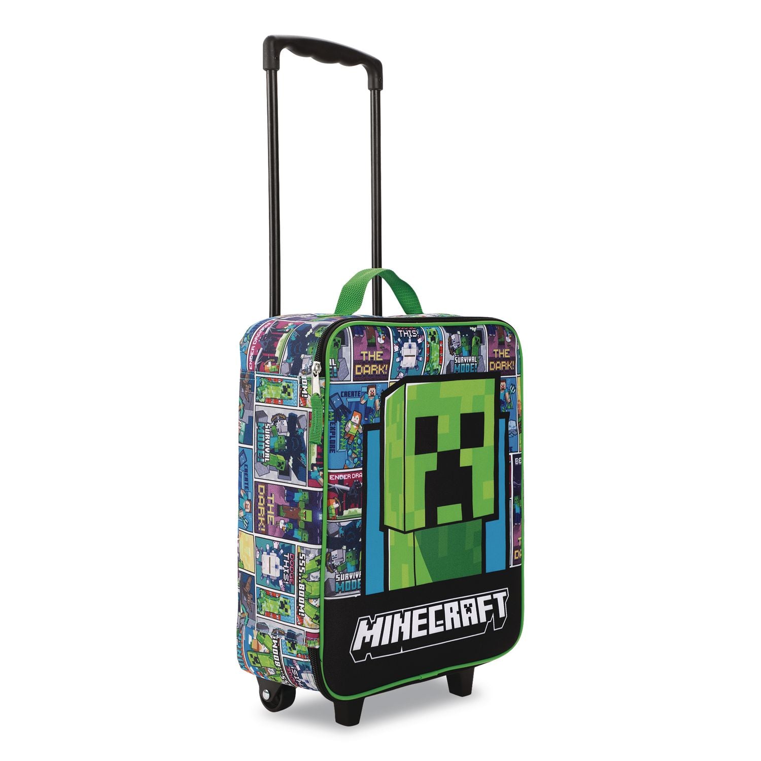 Four-Piece Minecraft Carry-On Luggage Set, 11.75 X 6 X 14