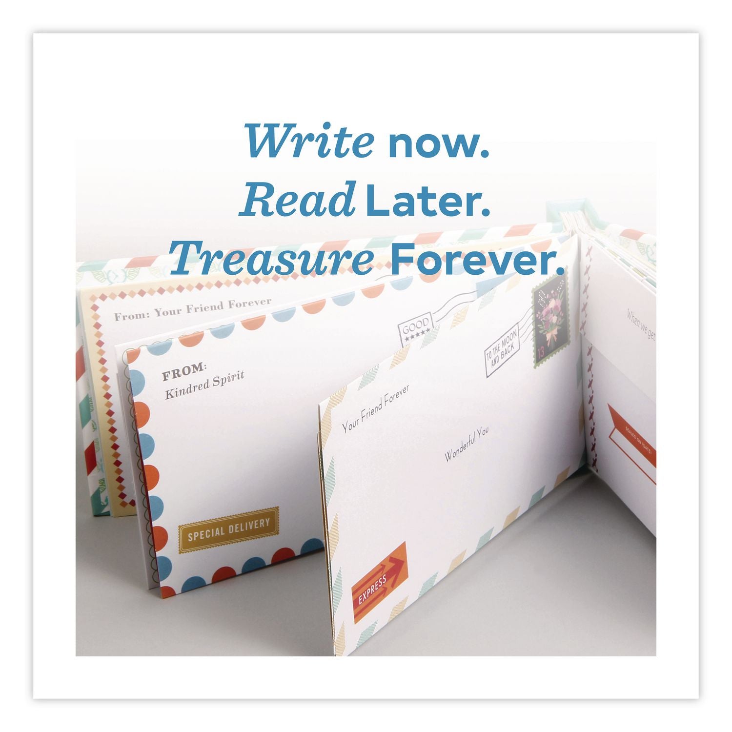 Guided Journal: Letters To My Friend, Multicolor Cover, (12) 4.25 X 8 Sheets