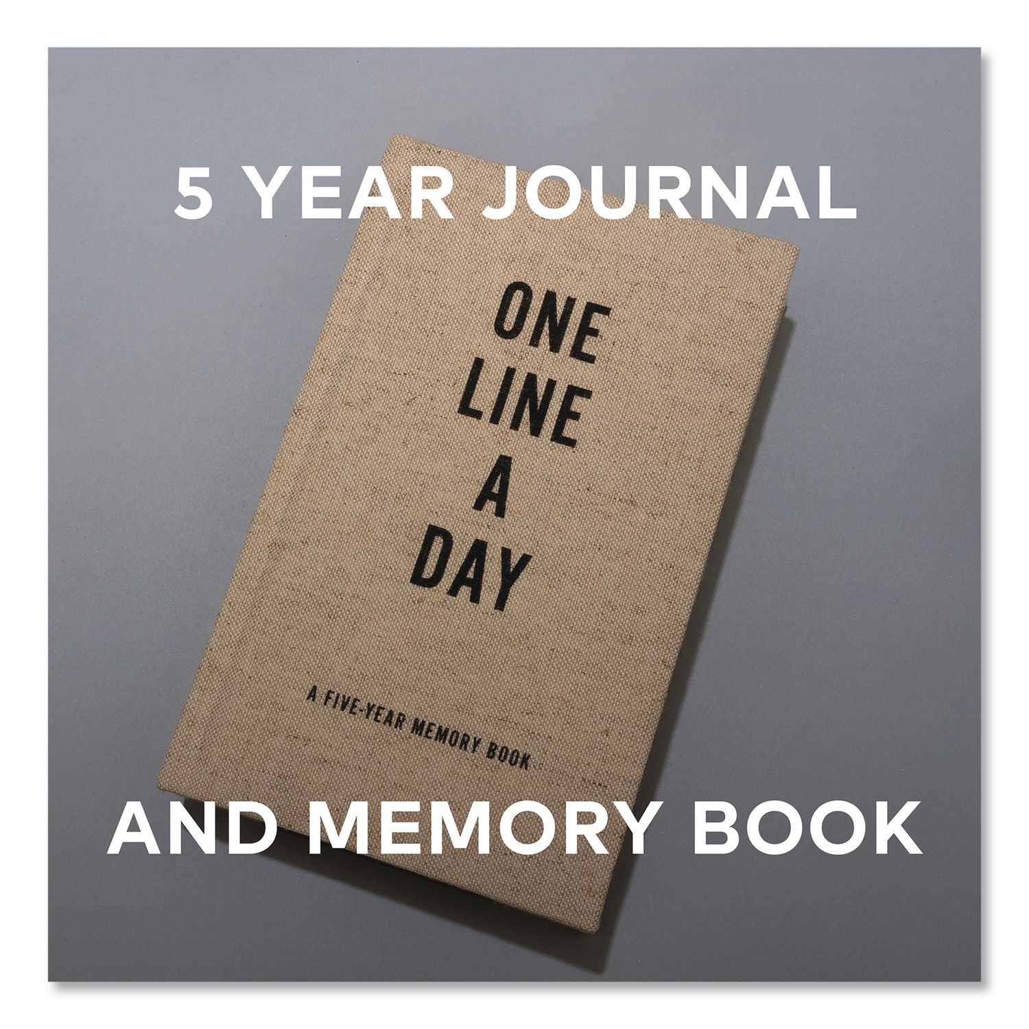 Guided Journal: One Line A Day, A Five-Year Memory Book, Tan Cover, (372) 6.12 X 3.75 Sheets