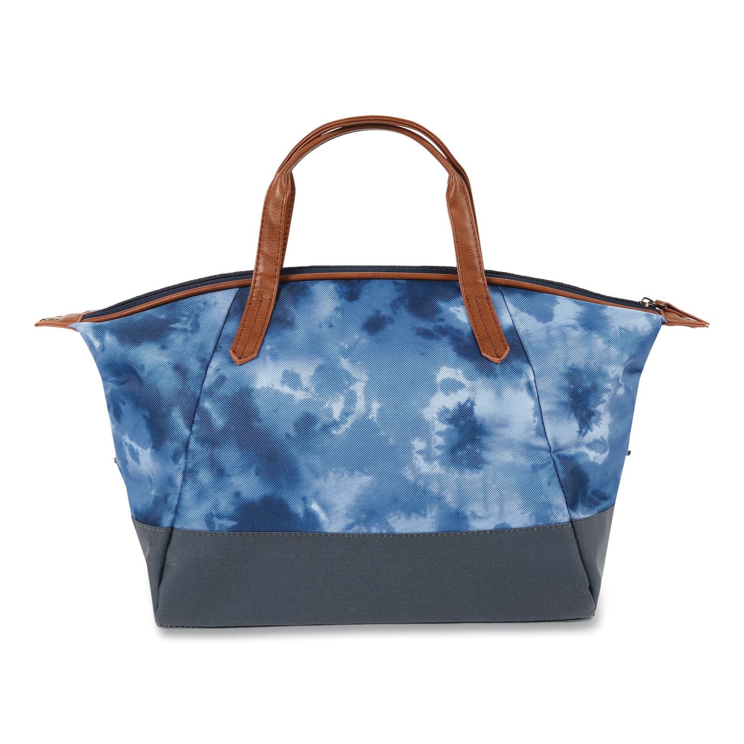 Eco Iced Tie Dye Blue Insulated Lunch Bag, 9.5" X 6.25" X 11.5", Blue