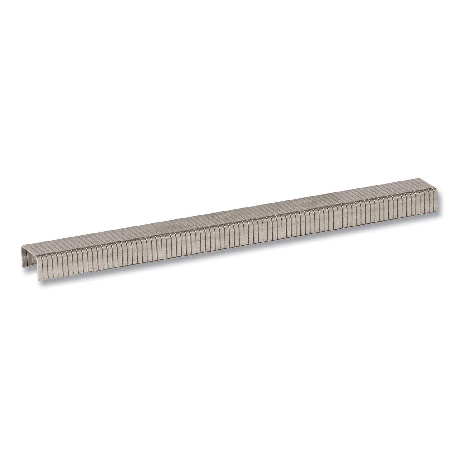 Heavy Duty Staples, 0.25" Leg, 0.37" Crown, Silver, 1, 000/Box
