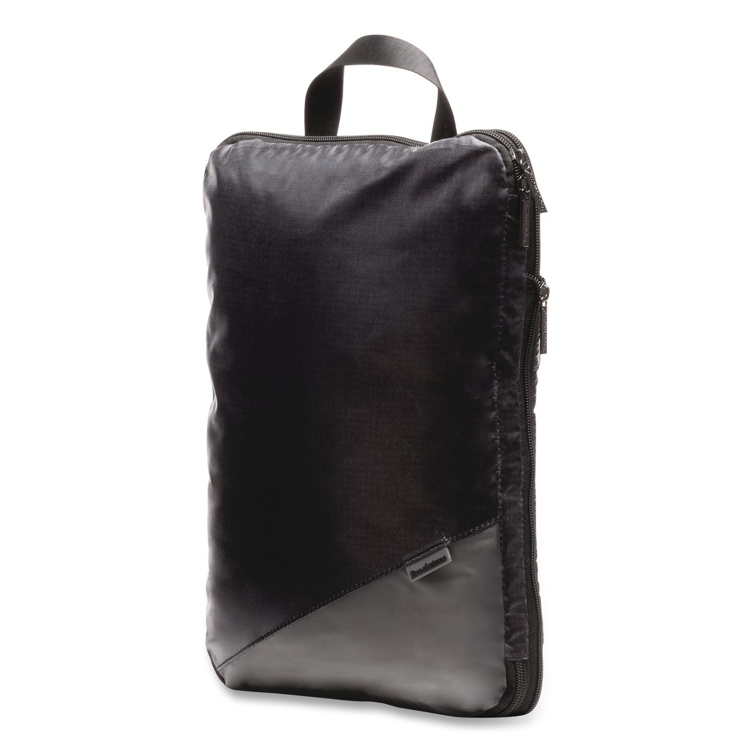 Two-Piece Compression Luggage Cubes, 10 X 7 X 1.25/14 X 10 X 1.25, Black