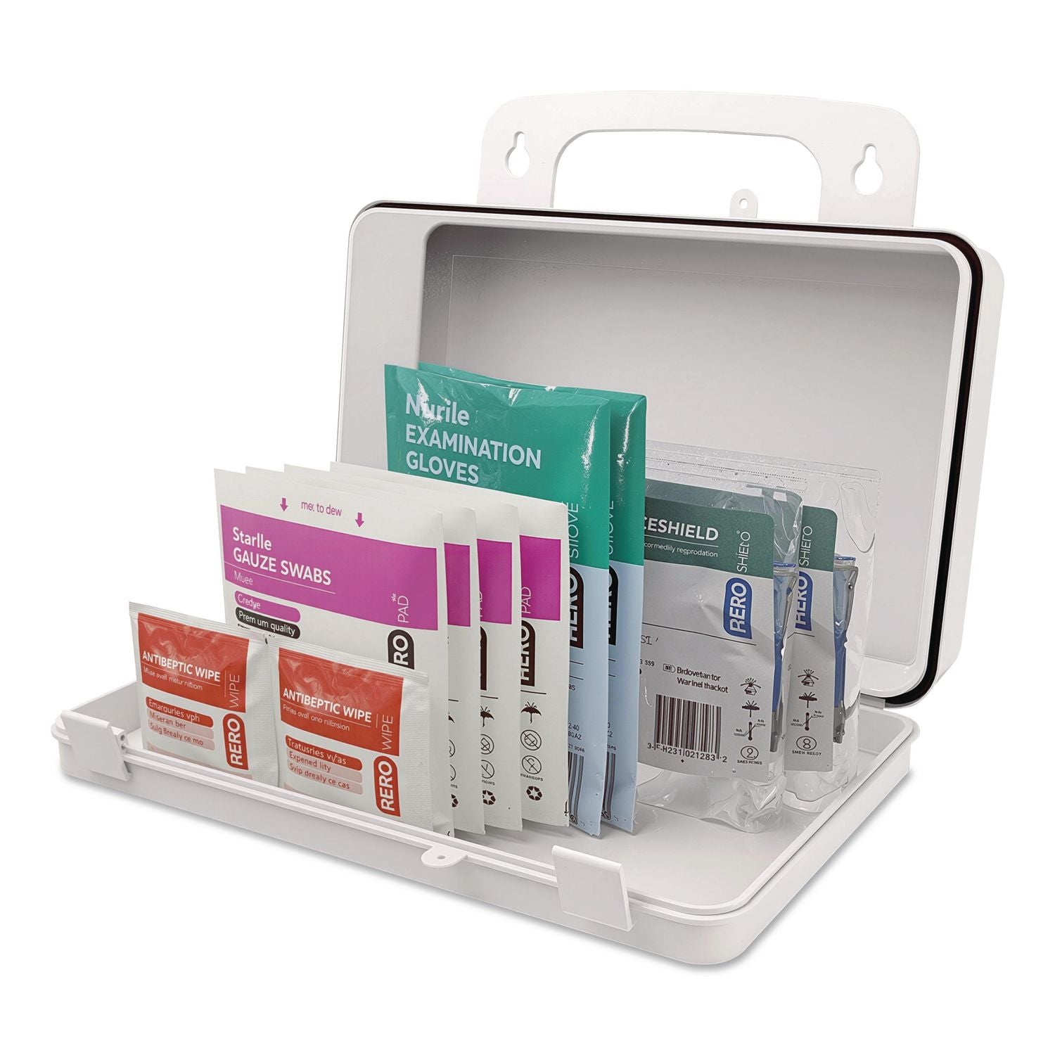 Opioid Overdose Support Kit (W/O Naloxone) Plastic Case, 10 Pieces