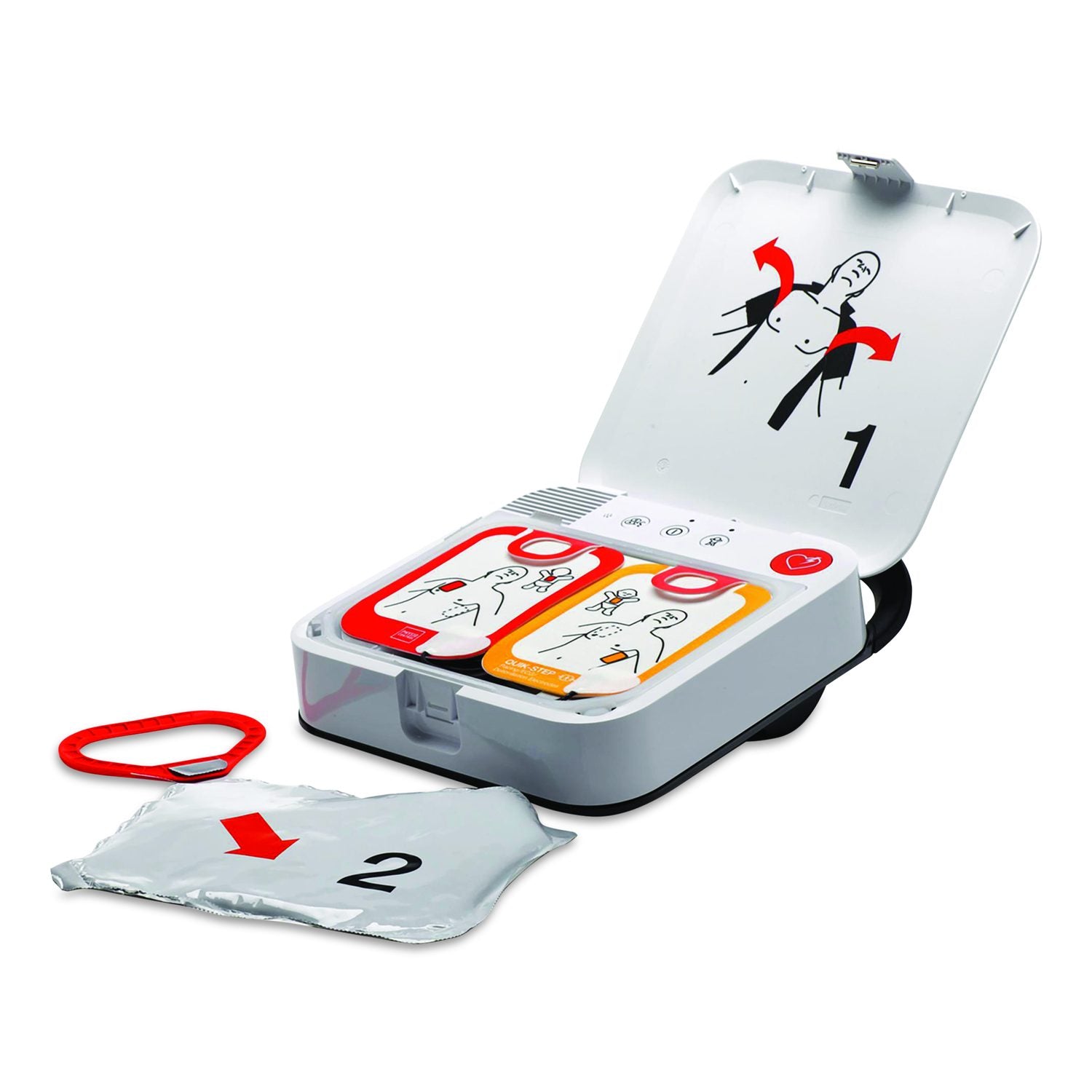 LIFEPAK CR2 Semi-Automatic, Cellular Defibrillator, English, Rugged Case