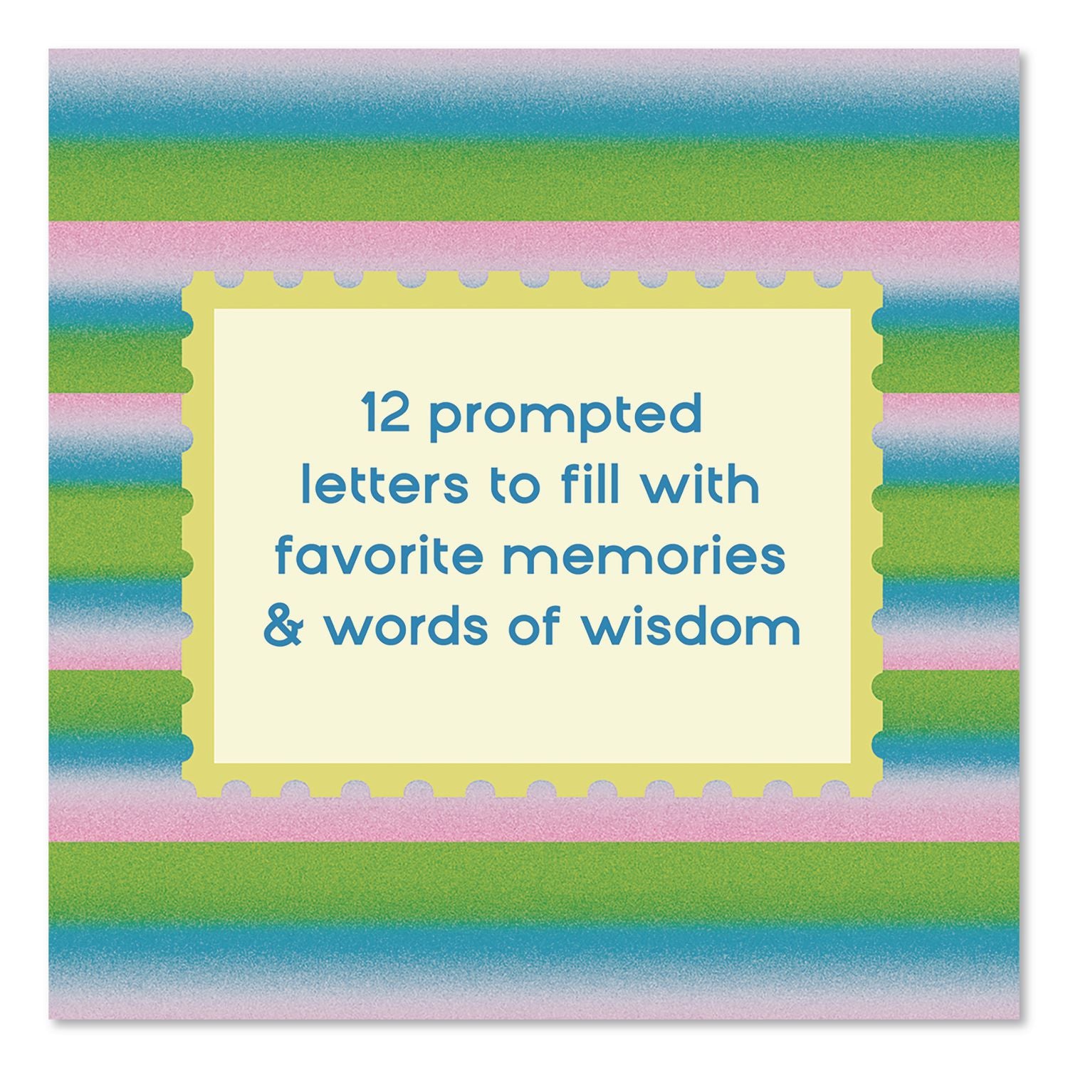 Guided Journal: Letters To My Future Self, Multicolor Cover, (12) 3.5 X 7.75 Sheets