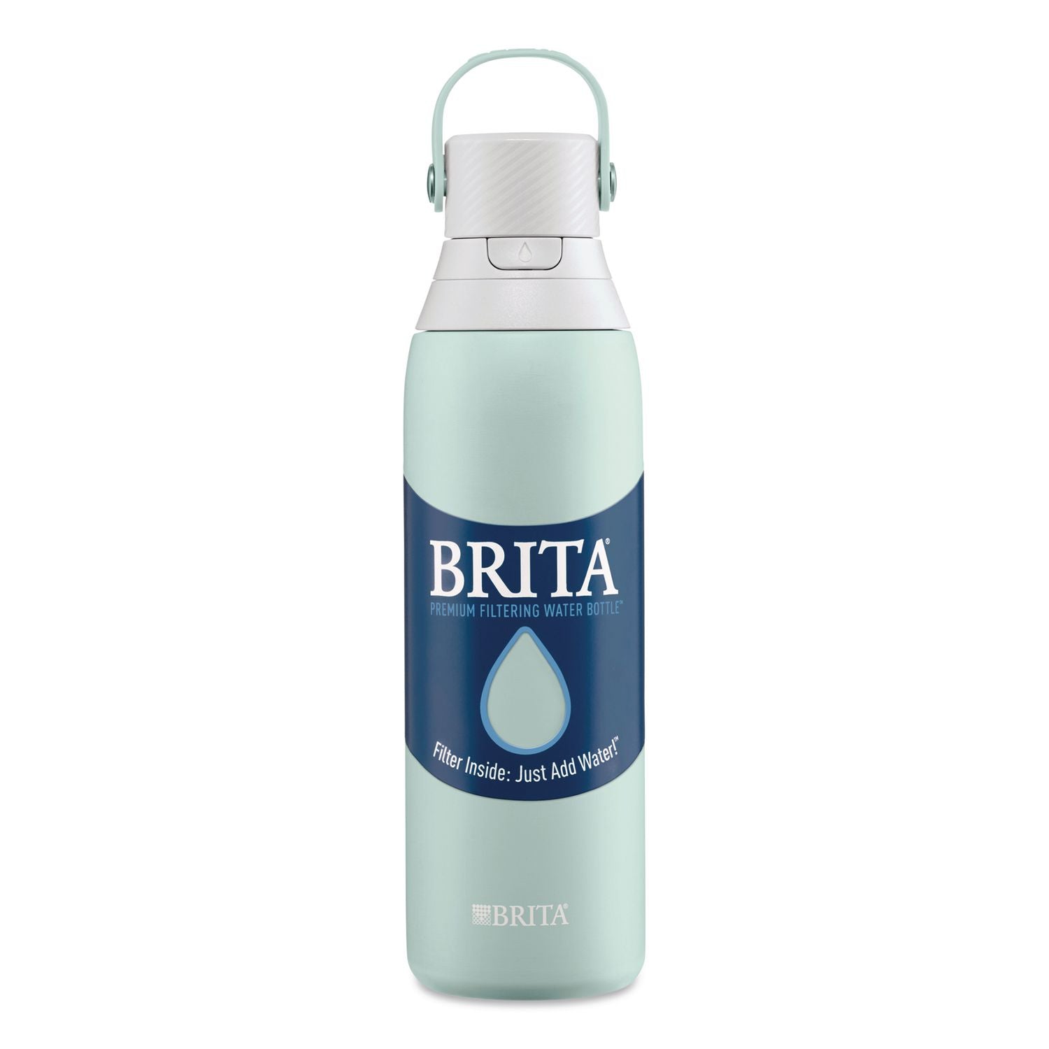 Stainless Steel Filtered Water Bottle, 20 Oz, Glacier