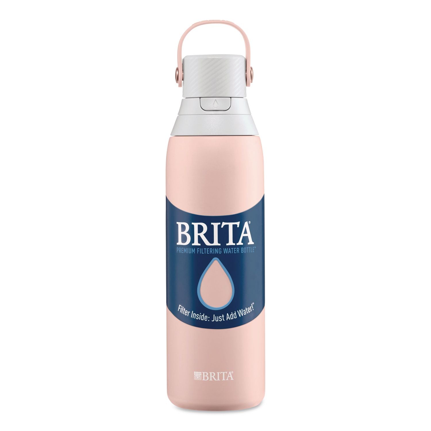 Stainless Steel Filtered Water Bottle, 20 Oz, Rose