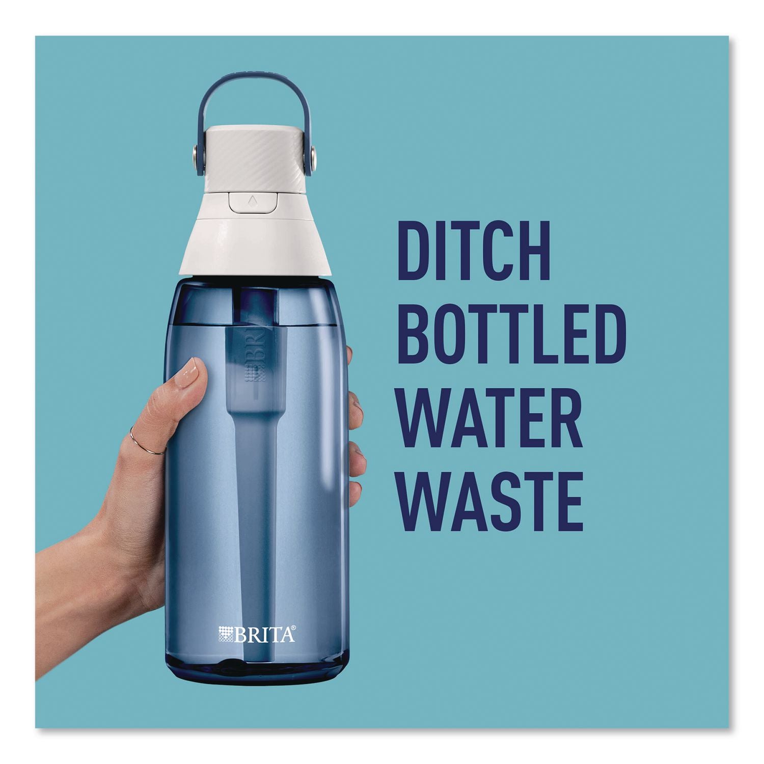 Plastic Filtered Water Bottle, 36 Oz, Night Sky