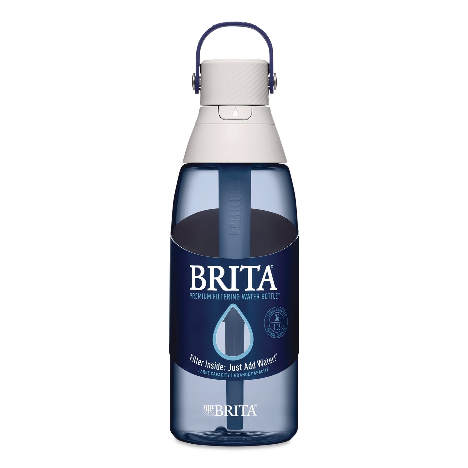 Plastic Filtered Water Bottle, 36 Oz, Night Sky