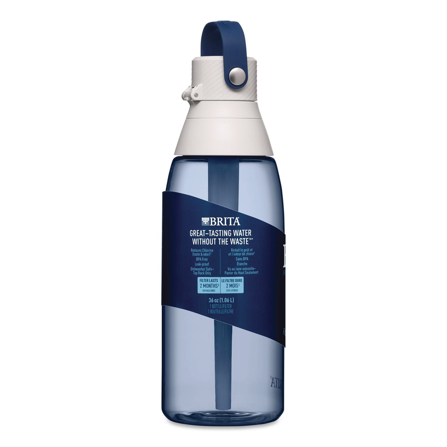 Plastic Filtered Water Bottle, 36 Oz, Night Sky