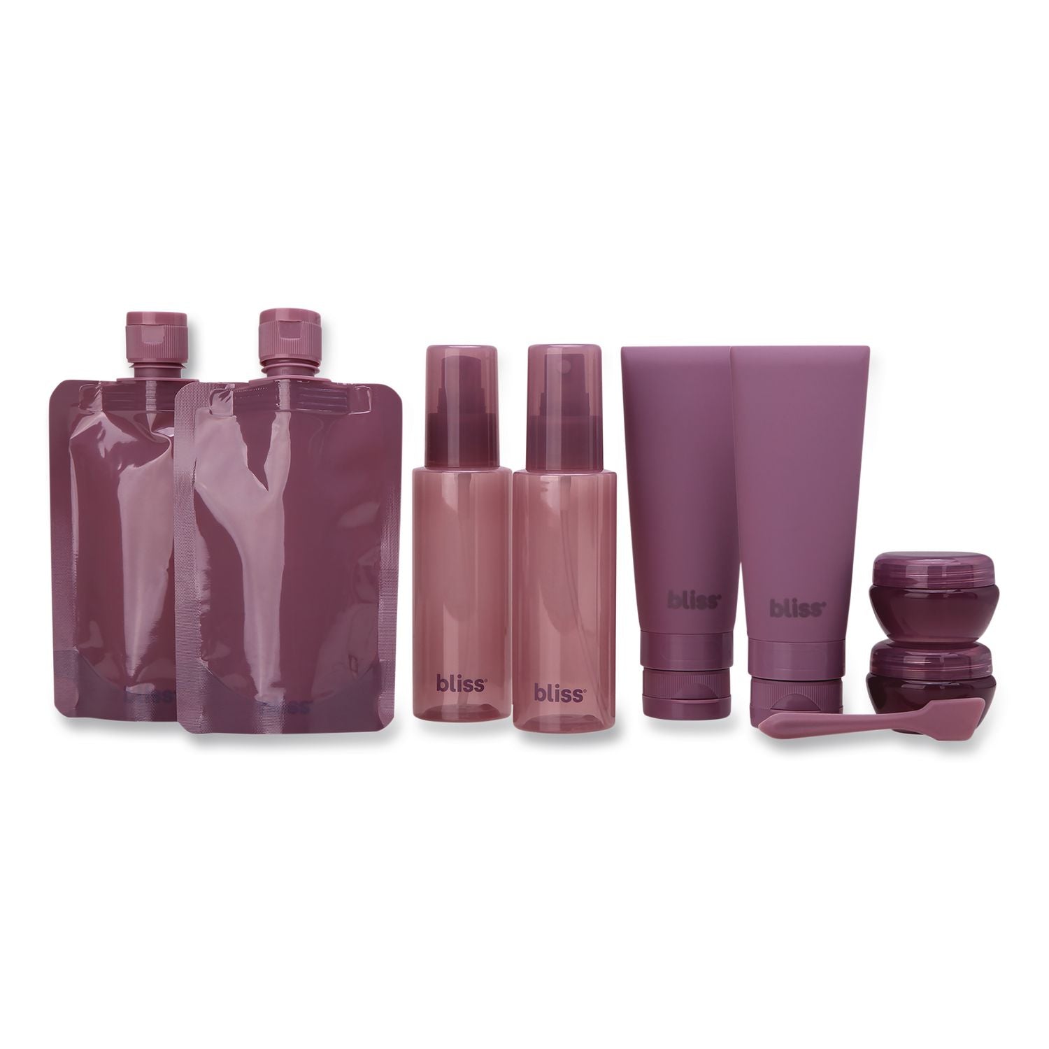 Travel Toiletry Bottle Set, Maroon