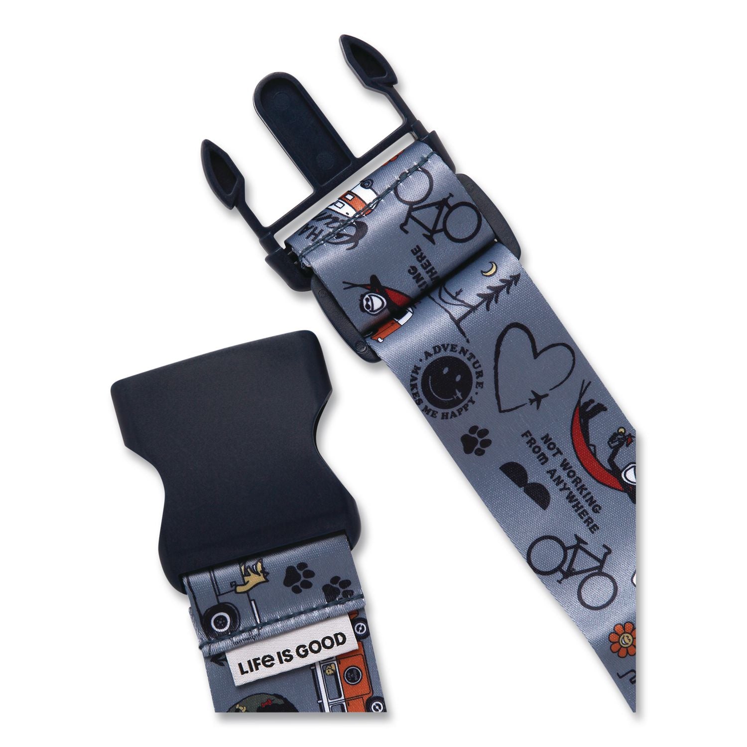 Polyester Luggage Strap, 75", Multicolor