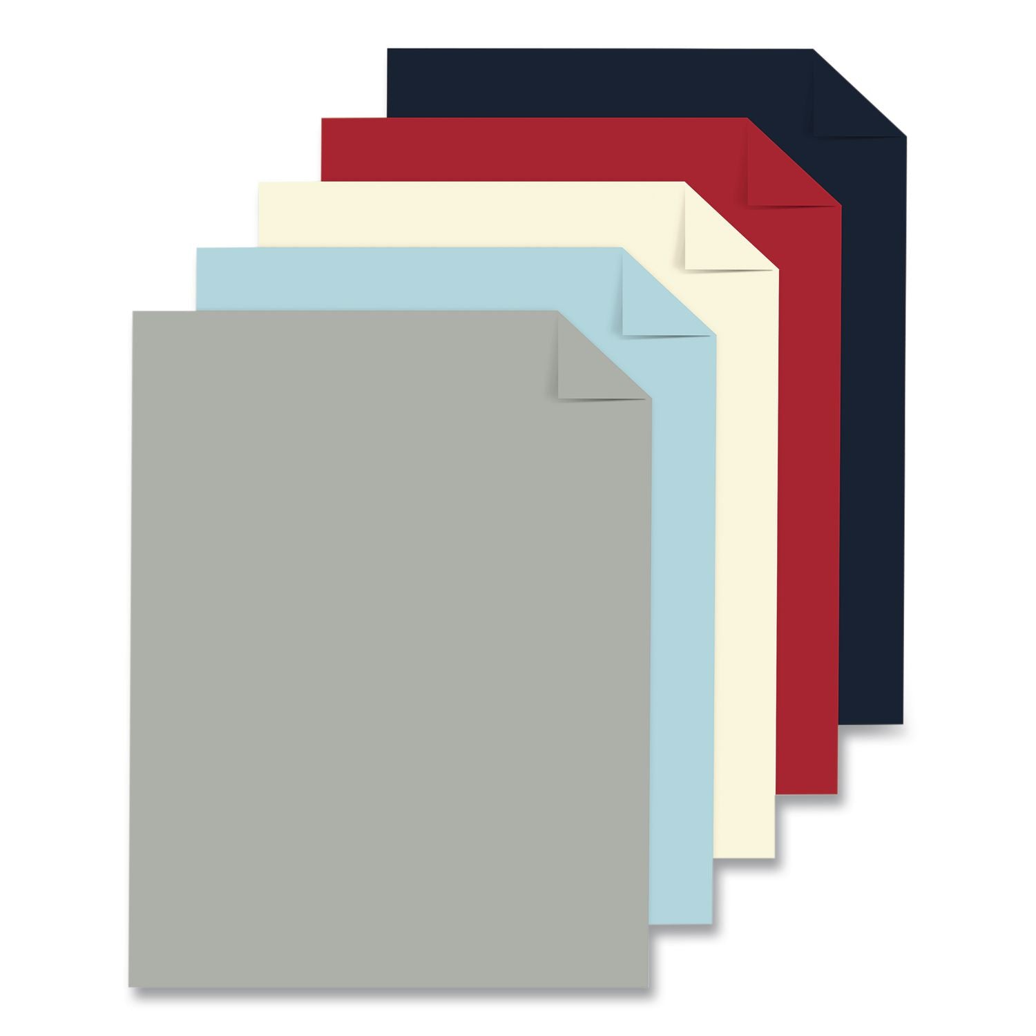 Color Paper - "Americana" Assortment, 24 Lb Bond Weight, 8.5 X 11, Assorted Colors, 160 Sheets