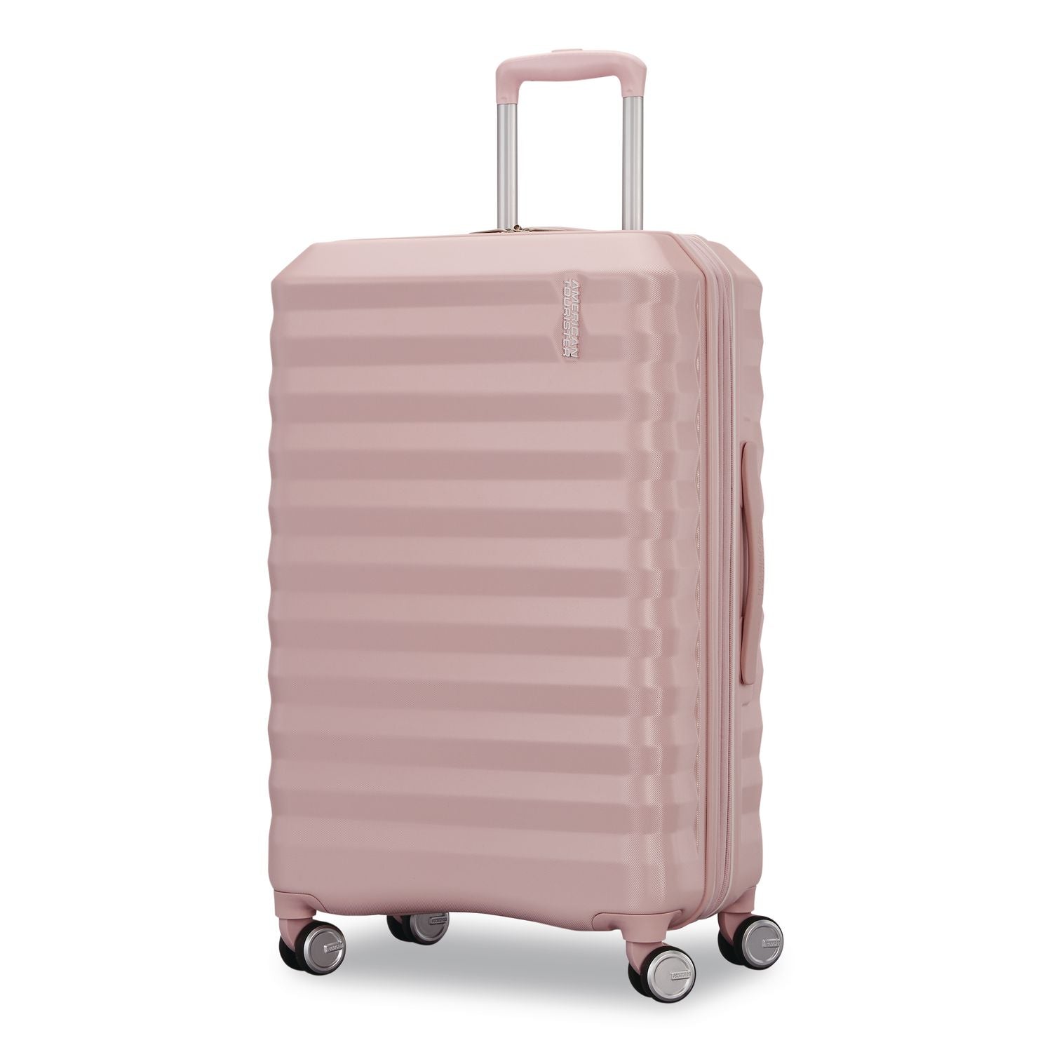 Color Vault Hardside Spinner Suitcase Set, 11 X 11 X 24, Pink Blush