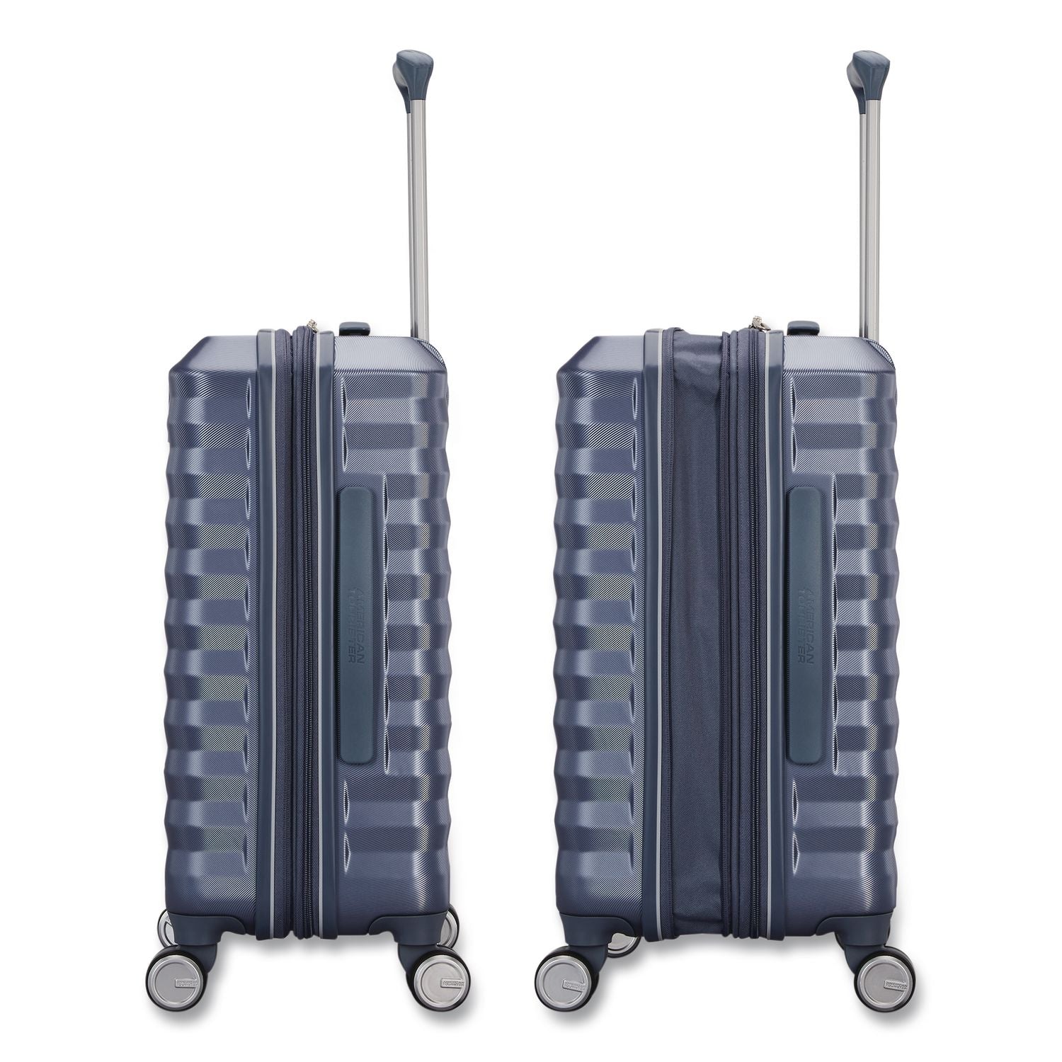 Color Vault Hardside Spinner Suitcase Set, 11 X 11 X 24, Slate Blue