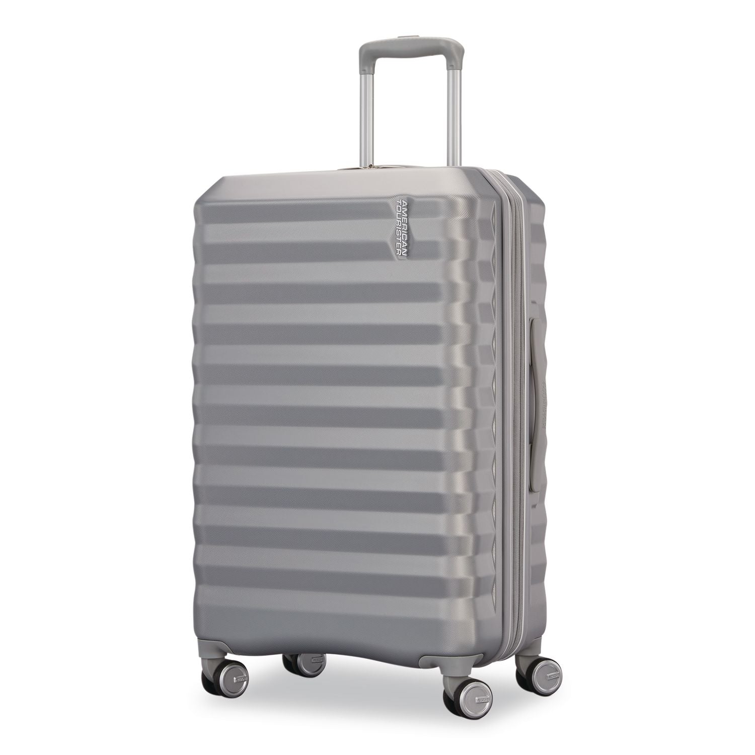 Color Vault Hardside Spinner Suitcase Set, 11 X 11 X 24, Silver