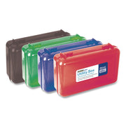 Clasp Pencil Case, 8" X 4.75" X 2.5", Randomly Assorted Color