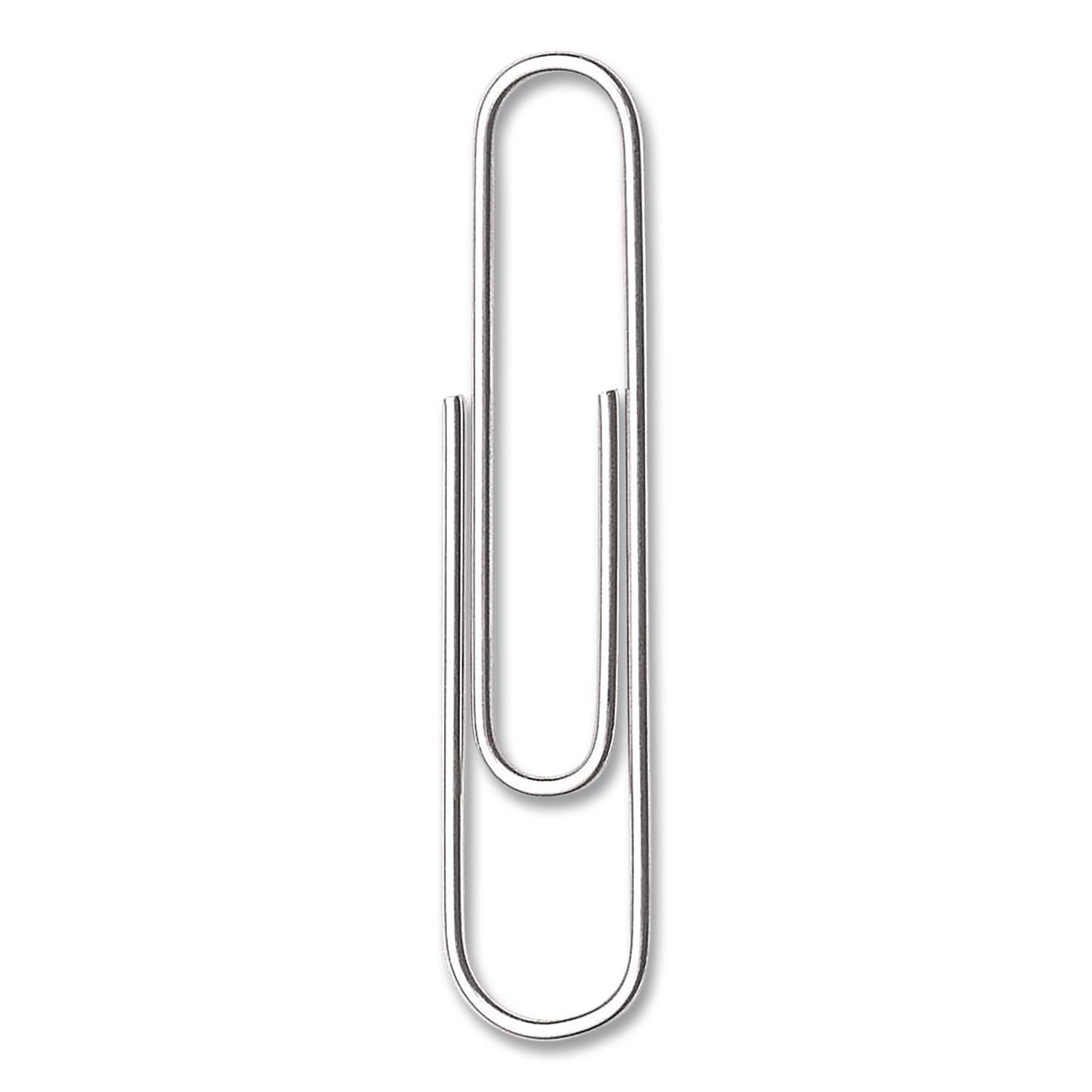 Paper Clips, #1, Smooth, Silver, 100 Clips/Box
