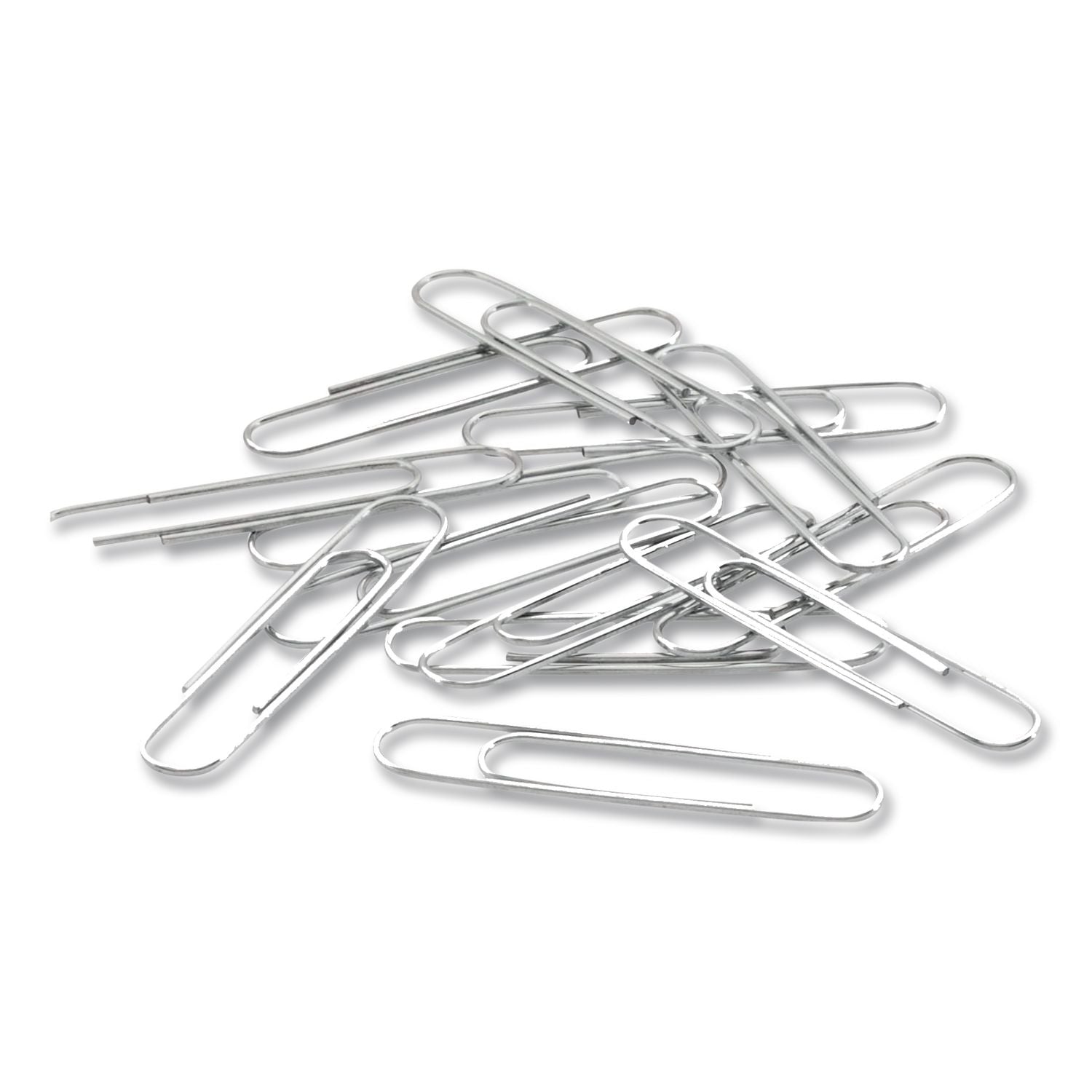 Paper Clips, Jumbo, Smooth, Silver, 20-Sheet Capacity, 100 Clips/Box