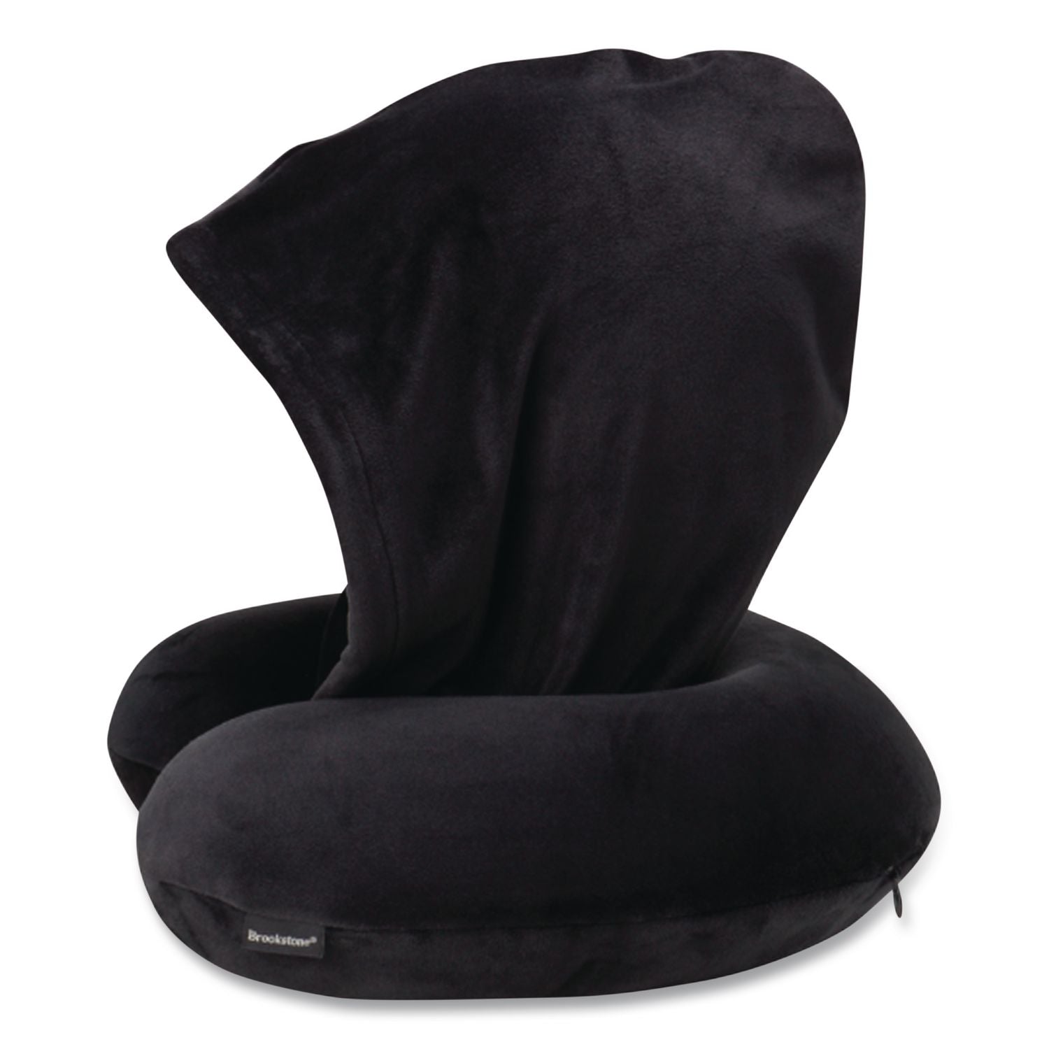 Hooded Memory Foam Pillow, One Size Fits Most, Black