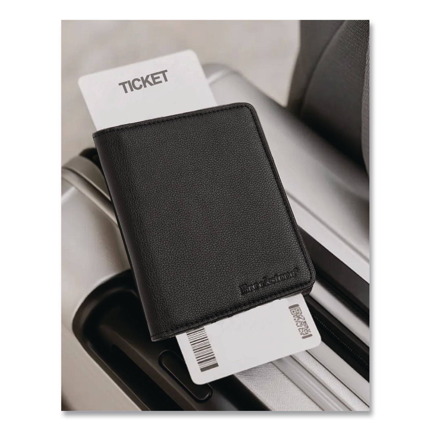 RFID Passport Holder, Polyurethane, Black