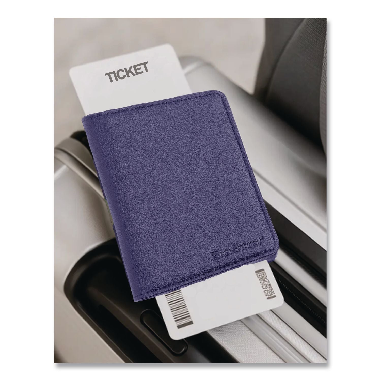 RFID Passport Holder, Polyurethane, Blue