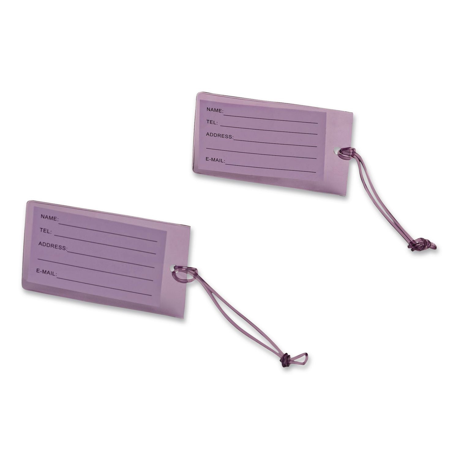 Bondstreet Luggage Tag, PVC, Purple