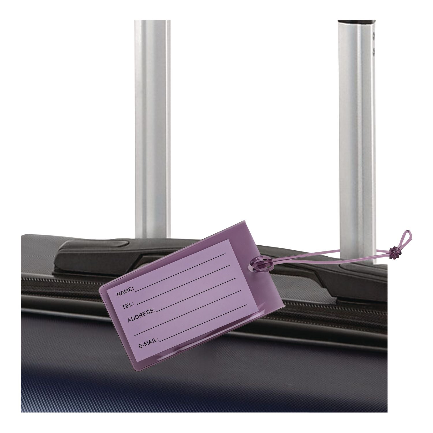 Bondstreet Luggage Tag, PVC, Purple