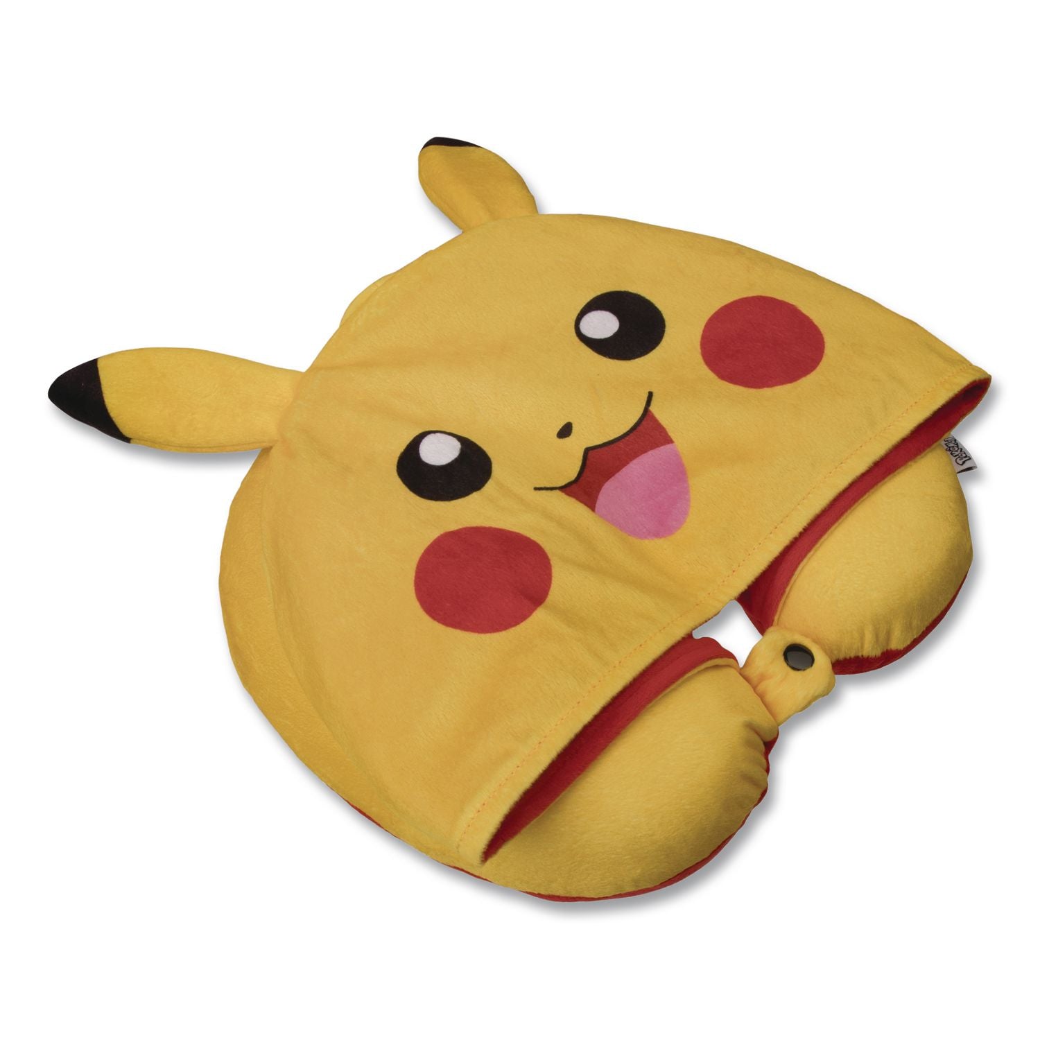 Pokemon Hooded Neck Pillow, 11 X 3 X 10.5, Yellow