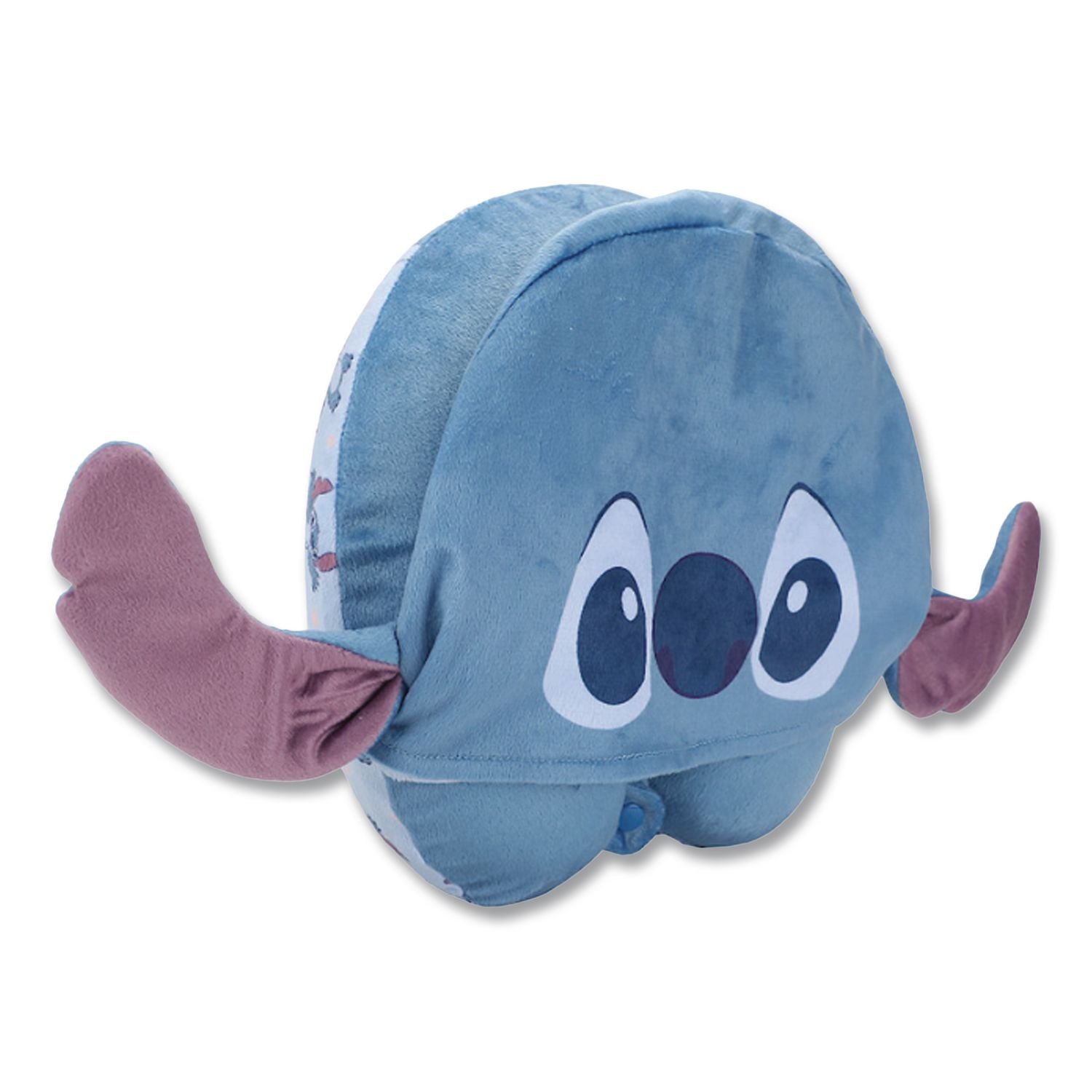 Stitch Hooded Polyester Travel Pillow, 11 X 3 X 10.5, Blue