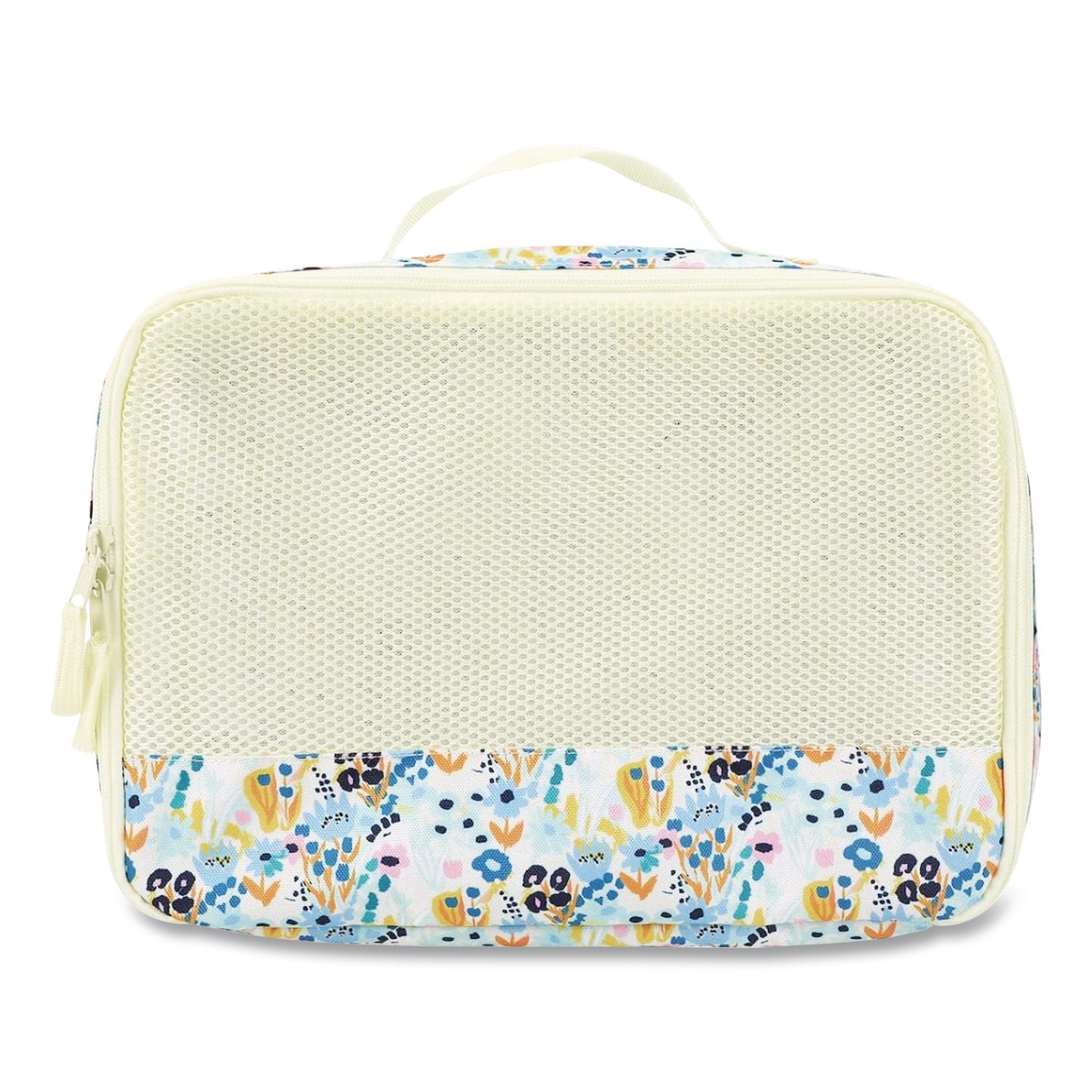 Floral Print Four-Piece Packing Cube Set, Assorted Sizes