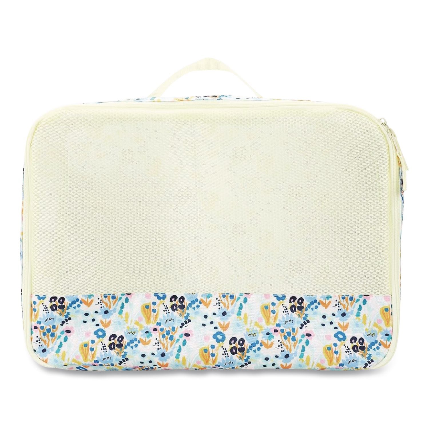 Floral Print Four-Piece Packing Cube Set, Assorted Sizes