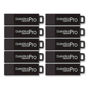 Datastick Pro USB 3.2 Type A Flash Drive, 256 GB, Black, 10/Pack