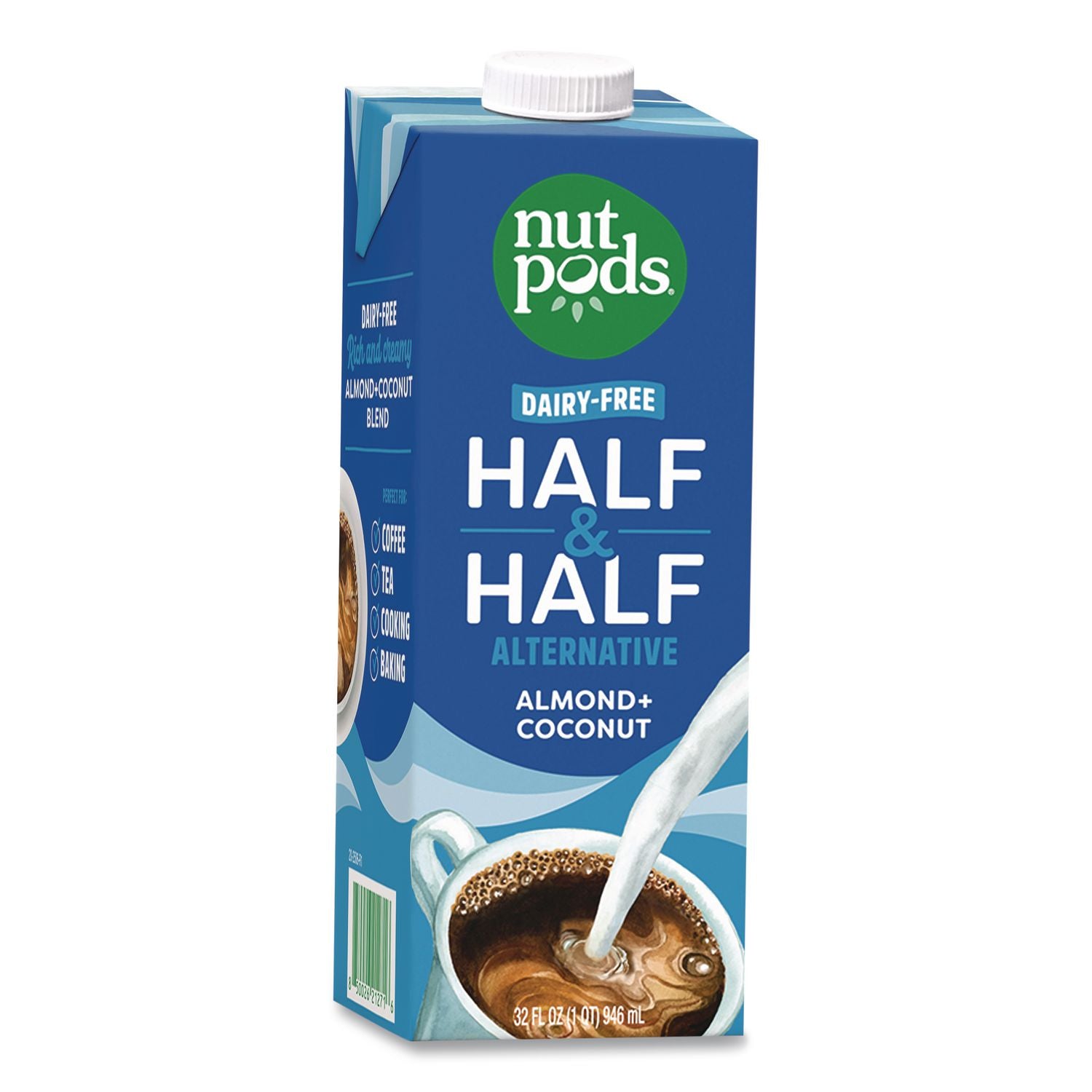 Half And Half Dairy-Free Liquid Creamer, 32 Oz Carton
